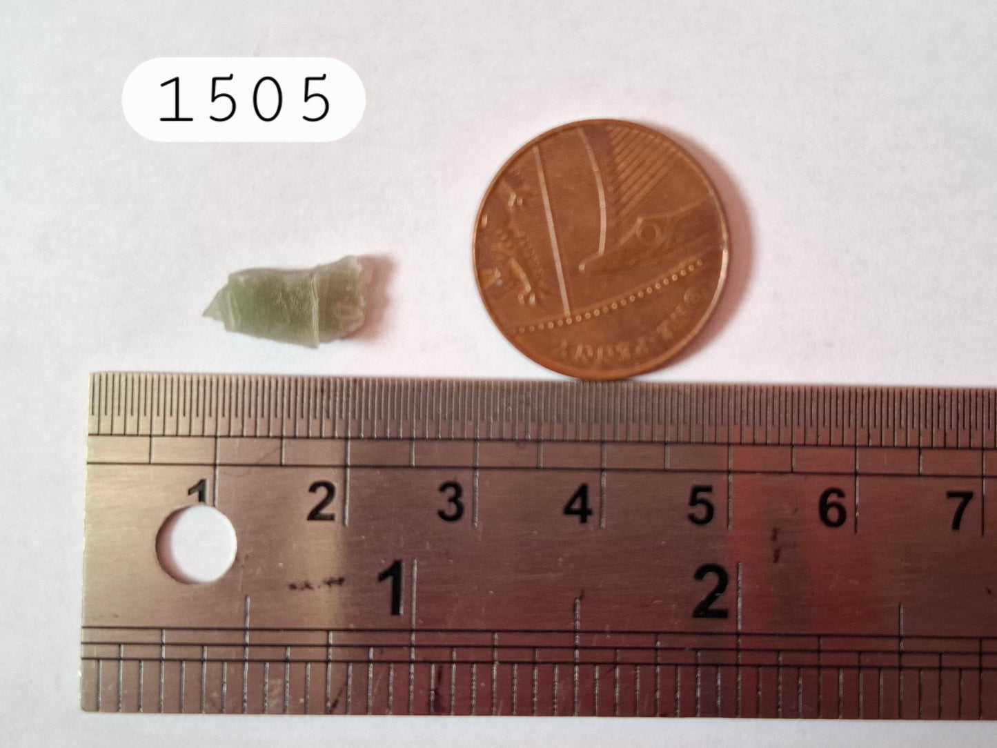 Moldavite Piece, SNOWFLAKE, FROSTED, BRUSNA, 0.32g, Tektite (Ref: 1505)