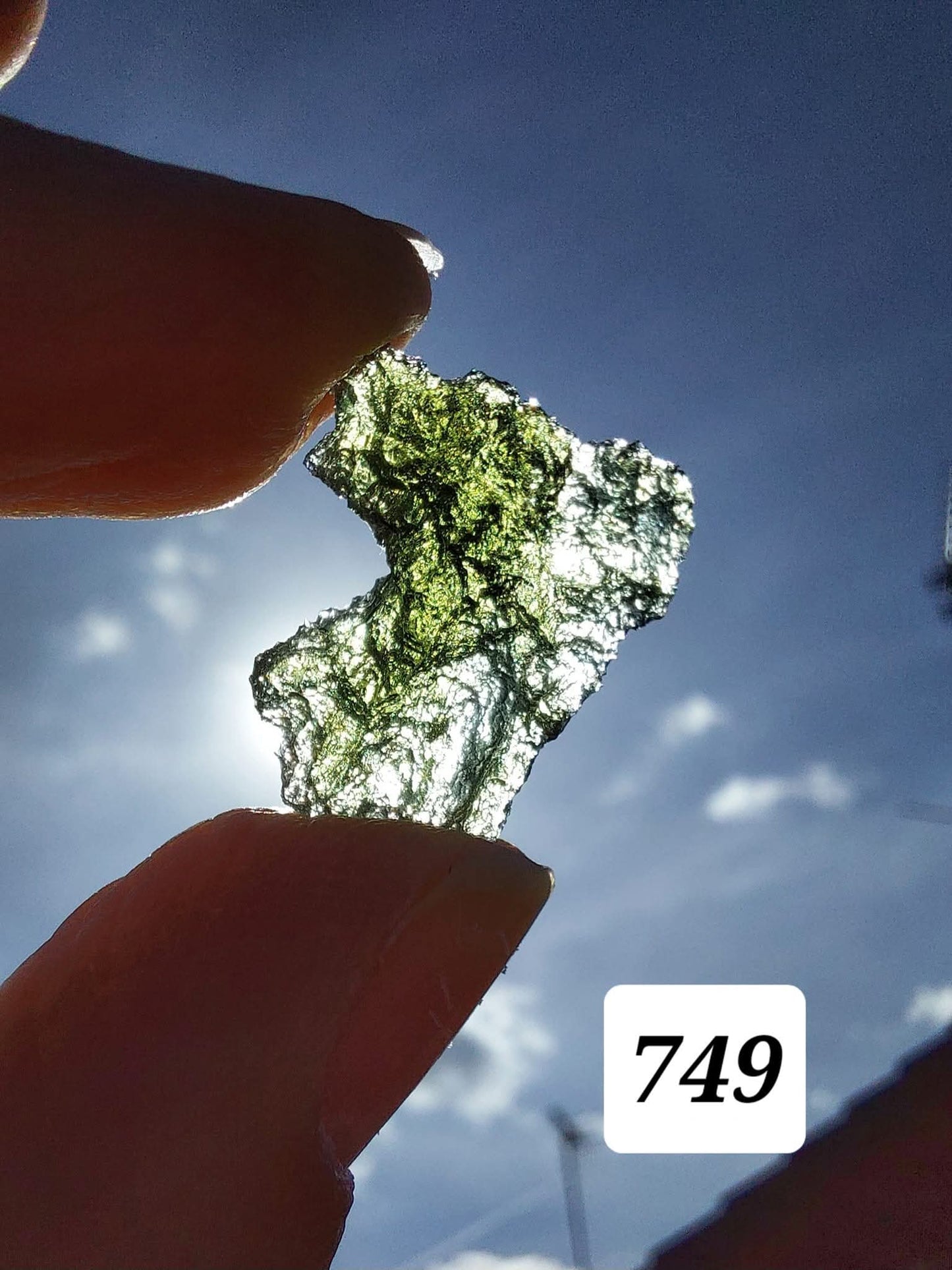 Moldavite Piece, BESEDNICE SKOLA, 1.55g, Tektite (Ref: 749)