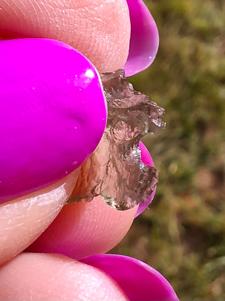 Moldavite small Piece, 0.30g, Tektite (Ref: 1437)