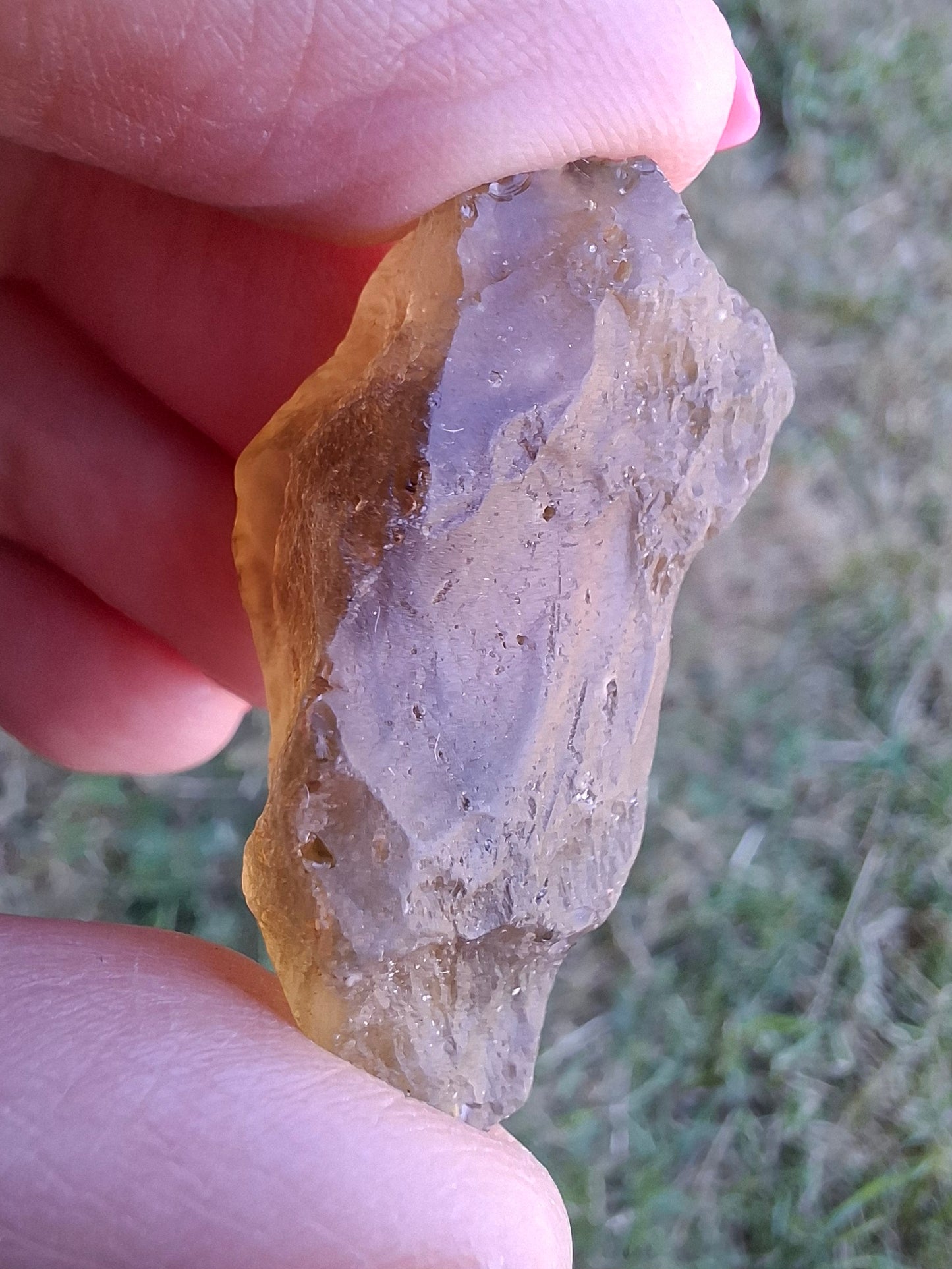 Libyan Desert Glass (darker) Piece, 11.69g, Tektite (Ref: L1366)