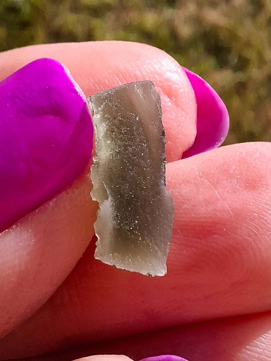 Moldavite Piece, 0.79g, Tektite (Ref: 1441)