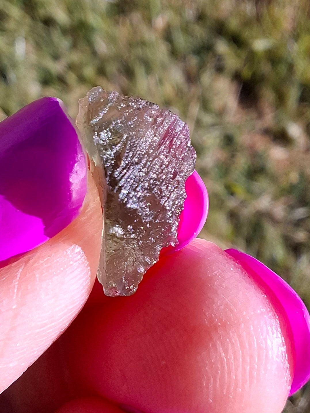 Moldavite Piece, 0.51g, Tektite (Ref: 1450)