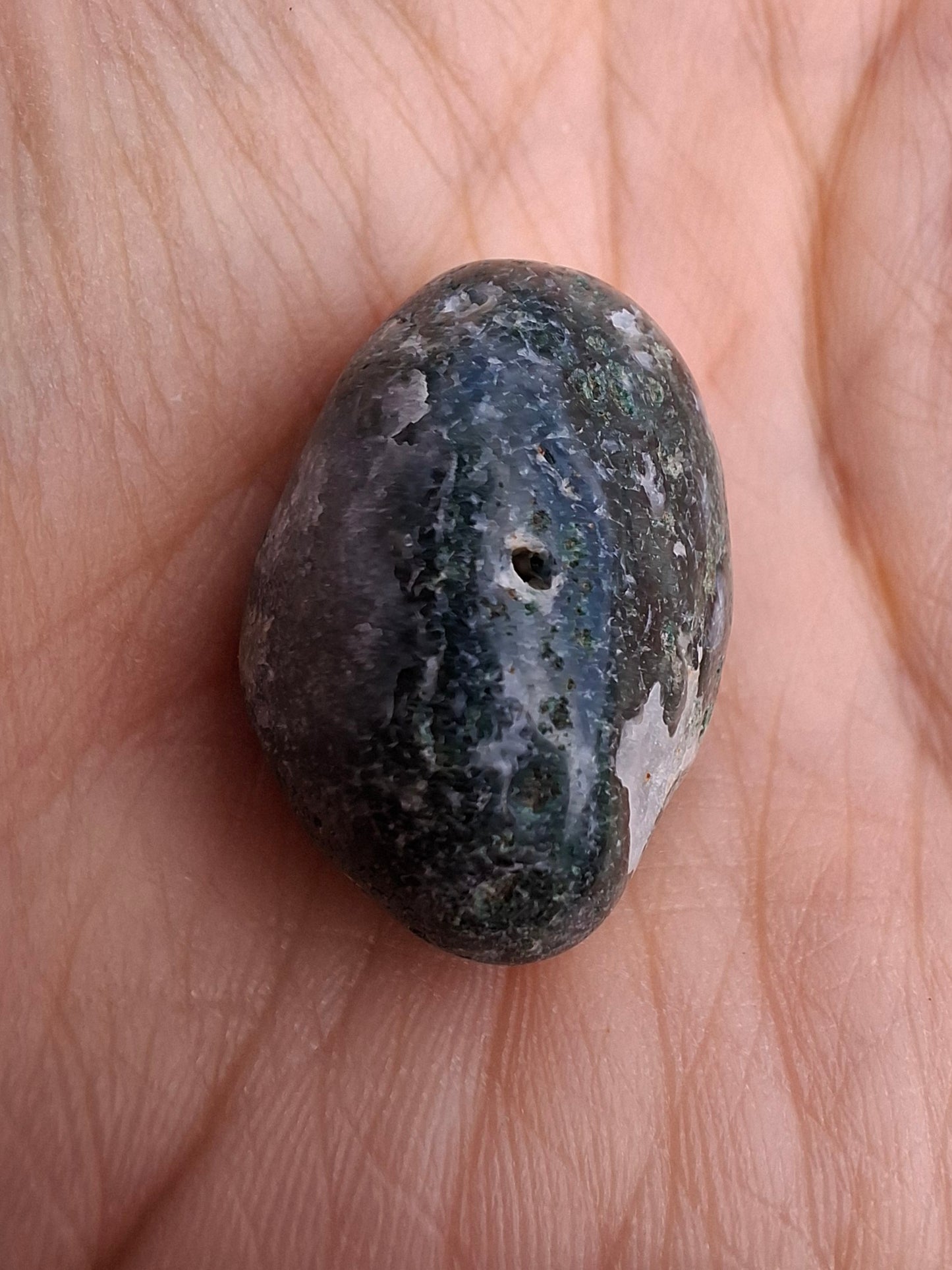 Green Moss Agate, Tumble Stone, Crystal (Ref: T170)