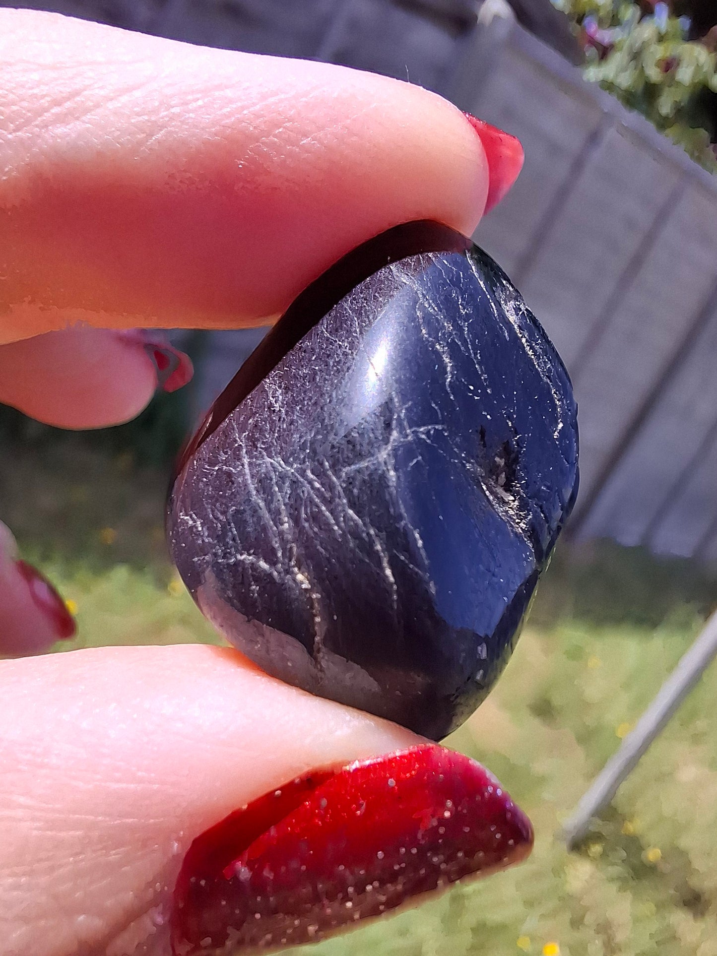 Black Tourmaline, Tumble Stone, Crystal (Ref: T224)