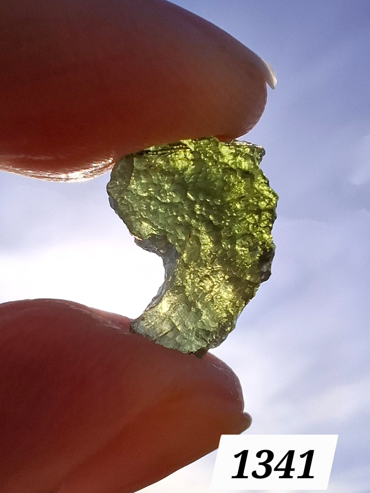 Moldavite Piece, 1.24g, Tektite (Ref: 1341)