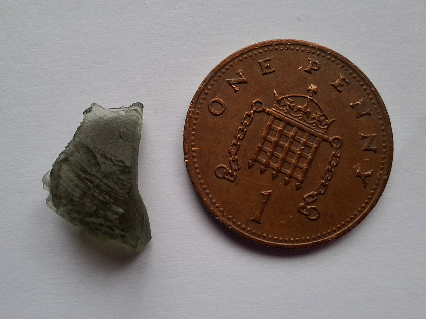 Moldavite Piece, 0.82g, Tektite (Ref: 1456)
