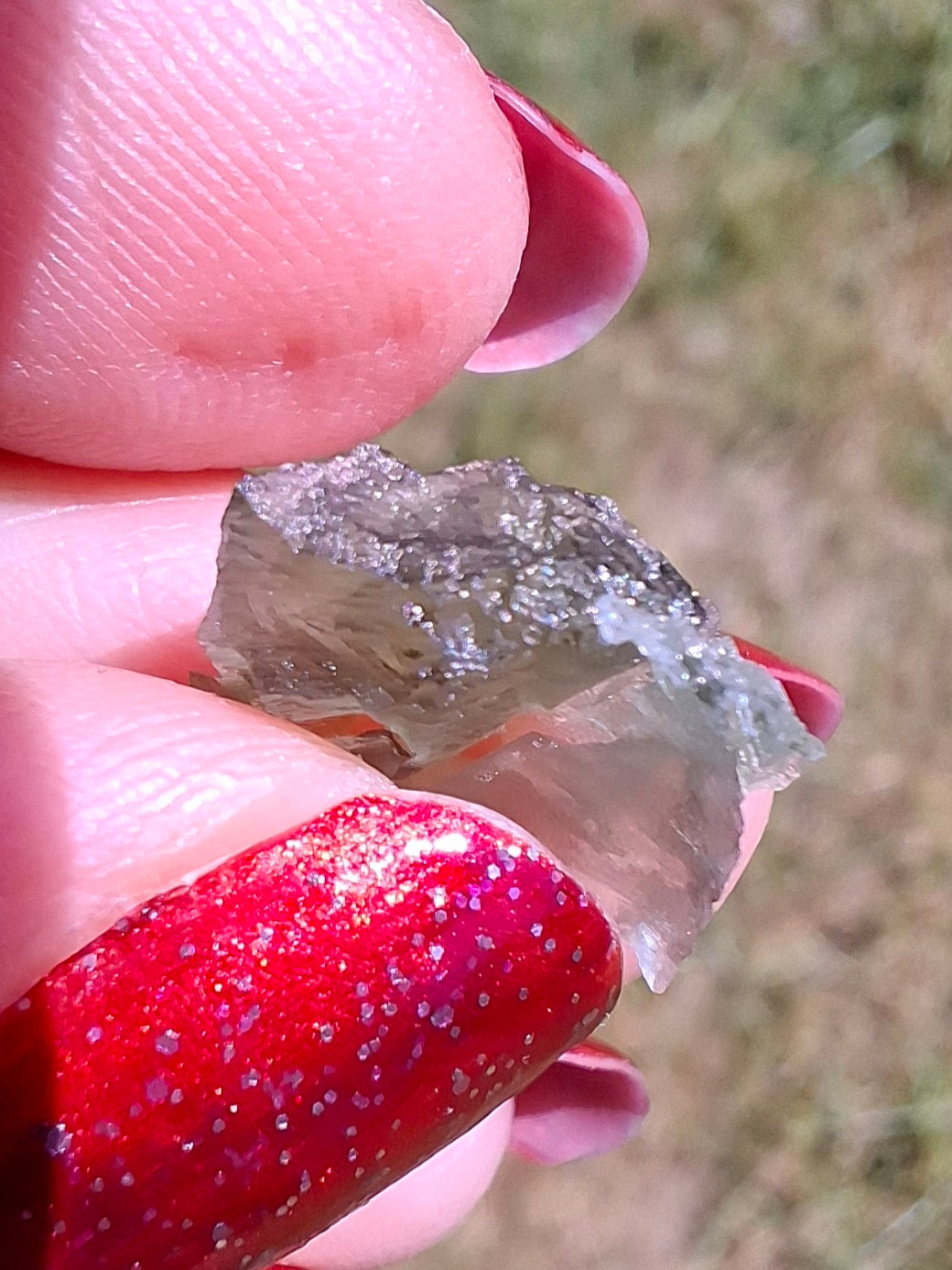 Moldavite Piece, 0.60g, Tektite (Ref: 1473)