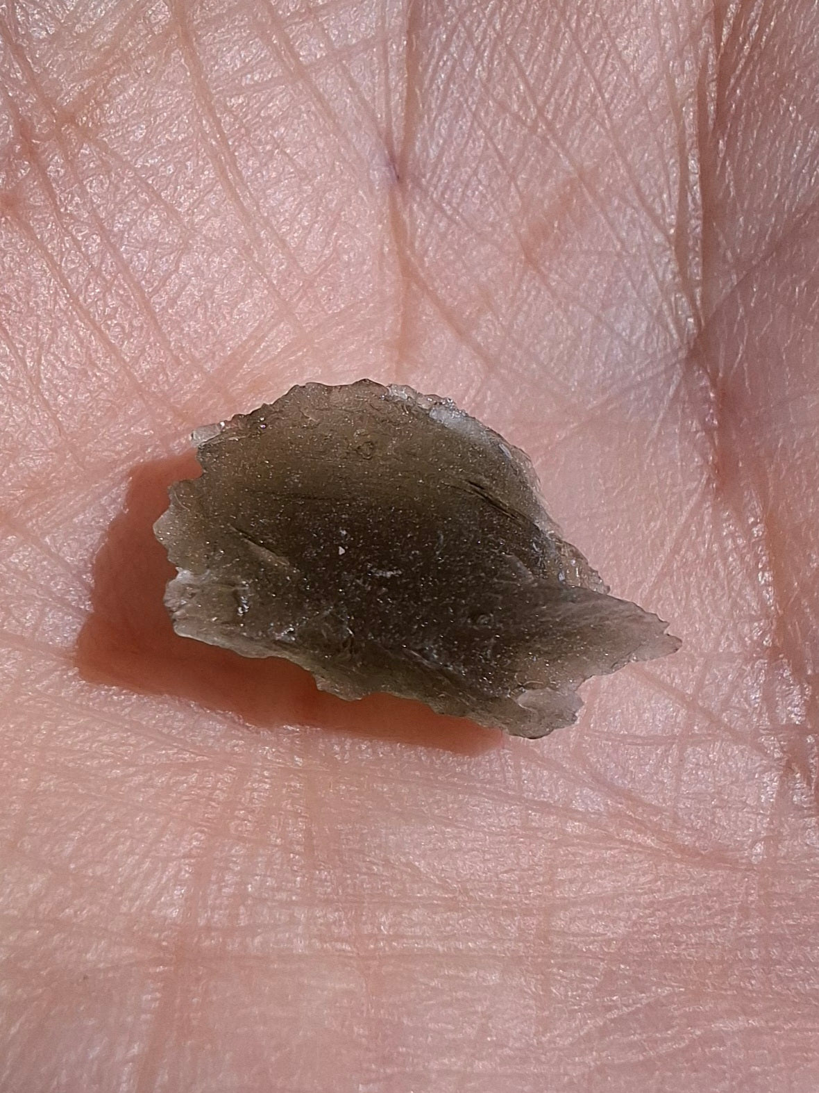 Moldavite Piece, 0.74g, Tektite (Ref: 1417)