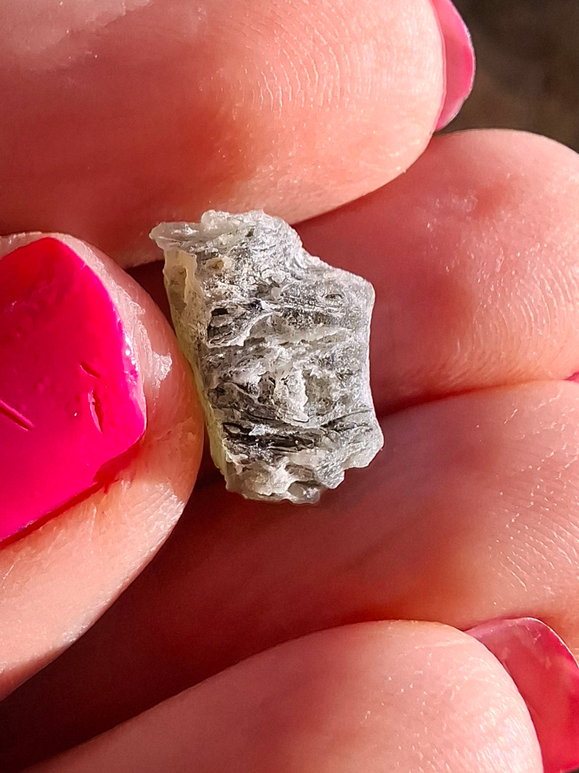 Moldavite Piece, SNOWFLAKE, FROSTED, BRUSNA, Tektite (Ref: 1493)