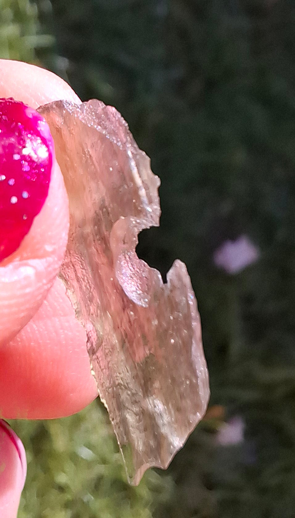 Moldavite Piece, 0.46g, Tektite (Ref: 1521)