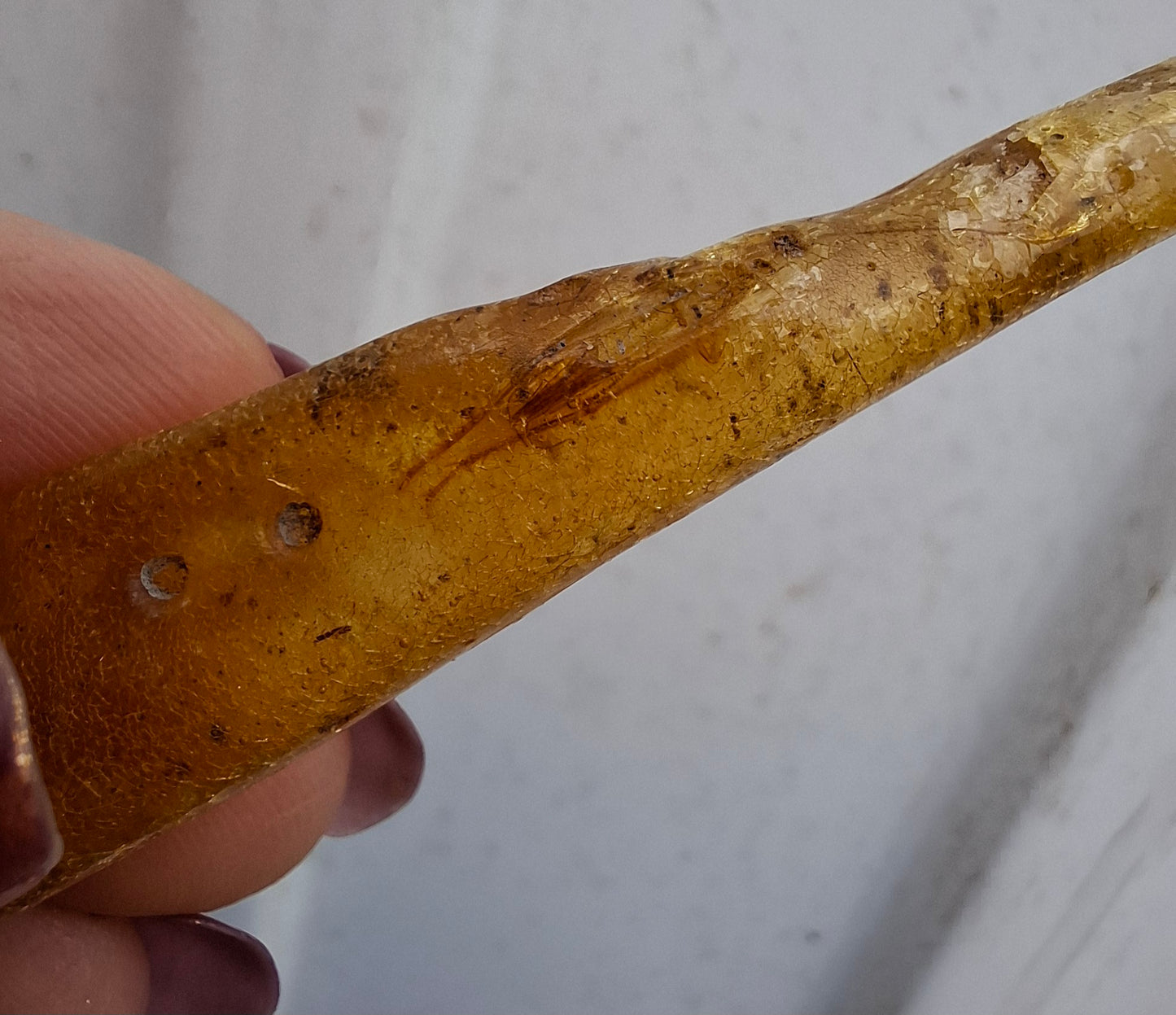 Copal Young Amber with INSECTS inside, 5.07g, Fossil (Ref: CA35)