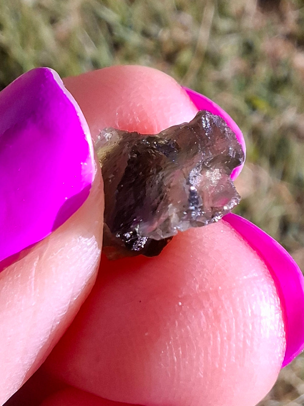 Moldavite Piece, 0.82g, Tektite (Ref: 1454)