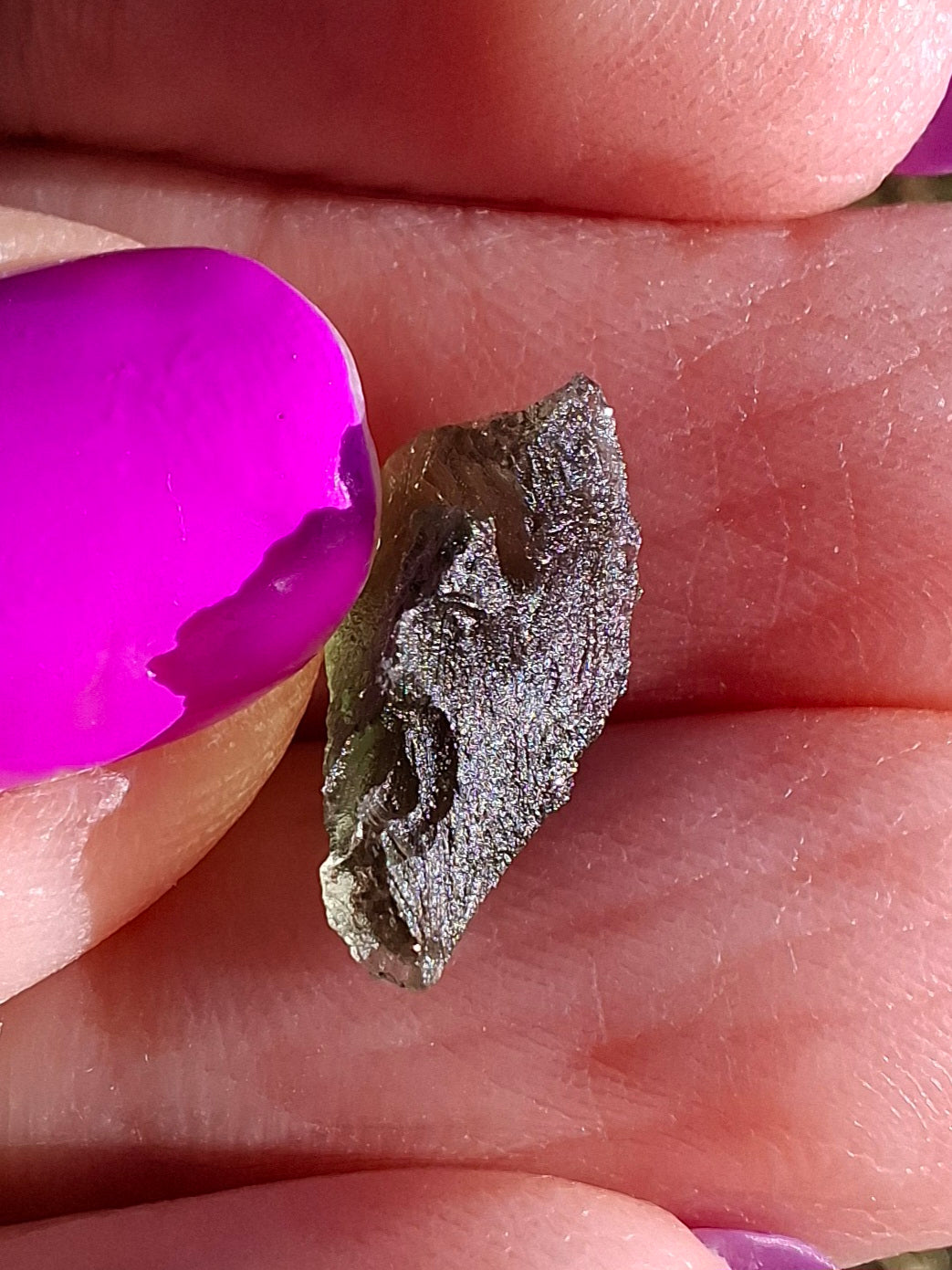 Moldavite Piece, 0.51g, Tektite (Ref: 1450)