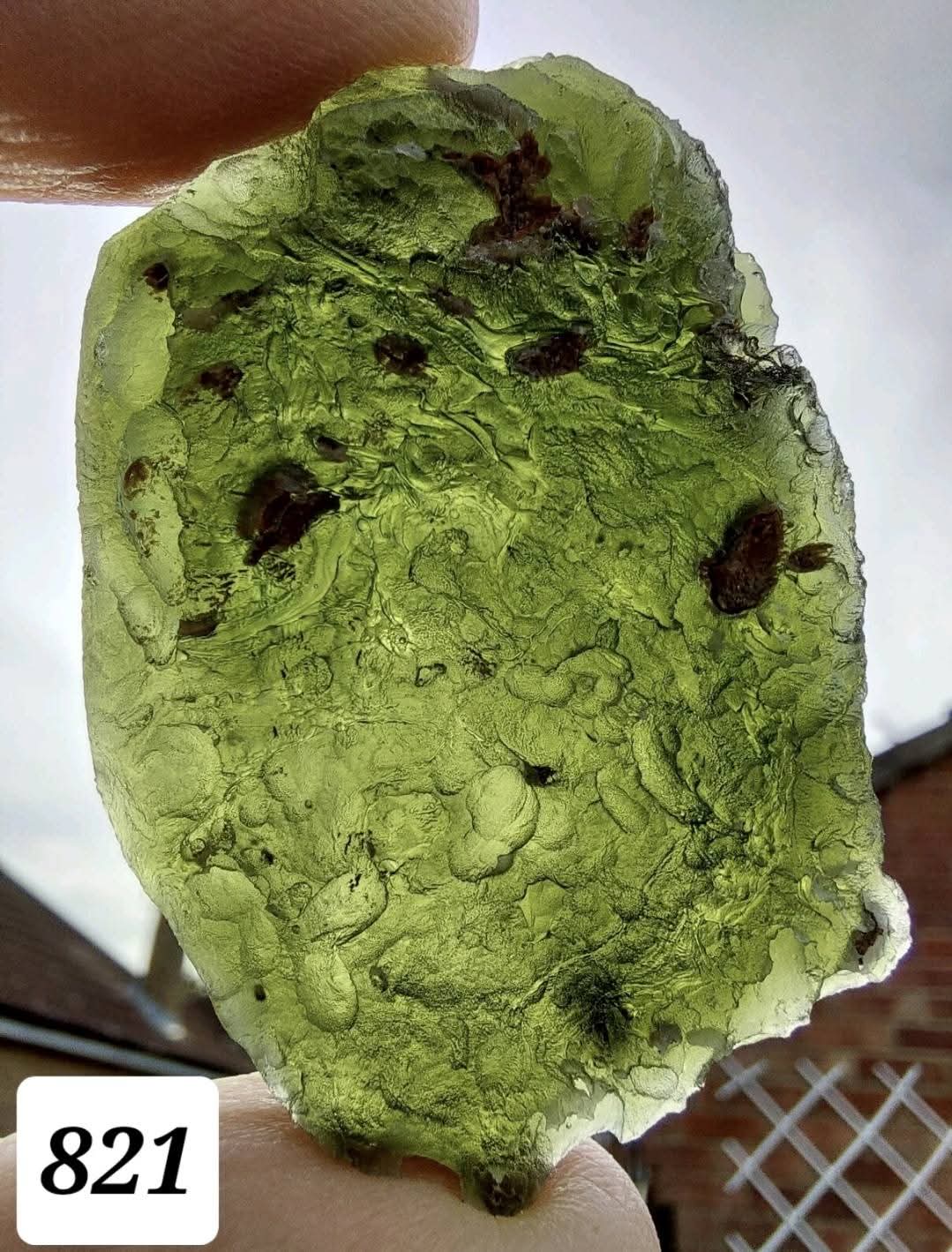 Moldavite Piece, VELVET HURKA, 24.48g, Tektite (Ref: 829)