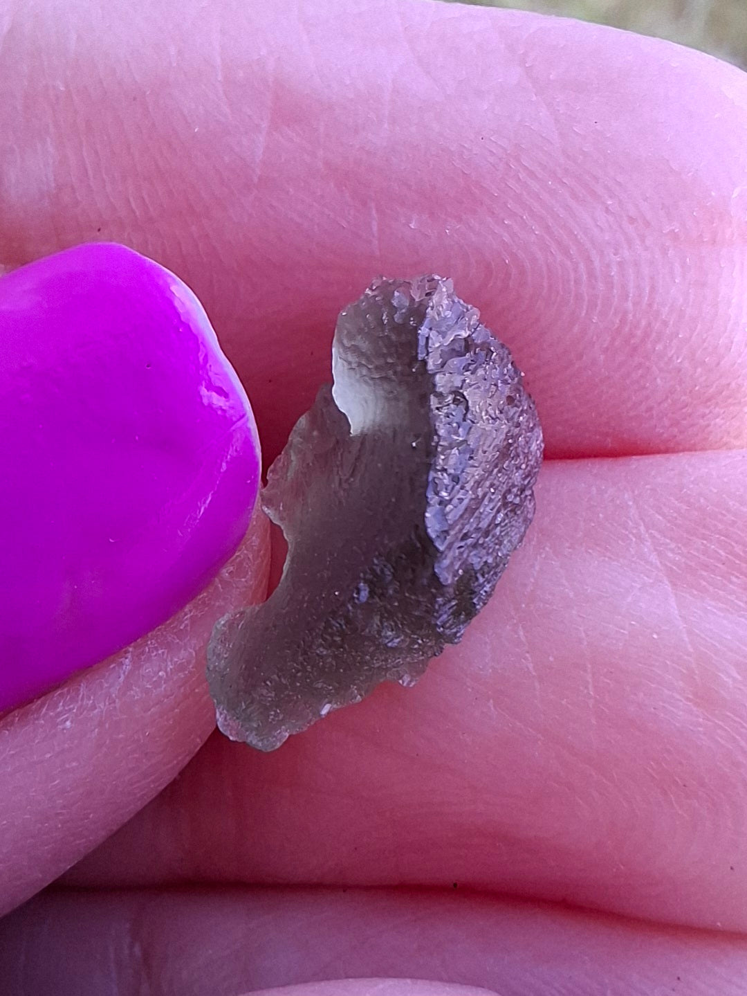 Moldavite Piece, 0.51g, Tektite (Ref: 1450)