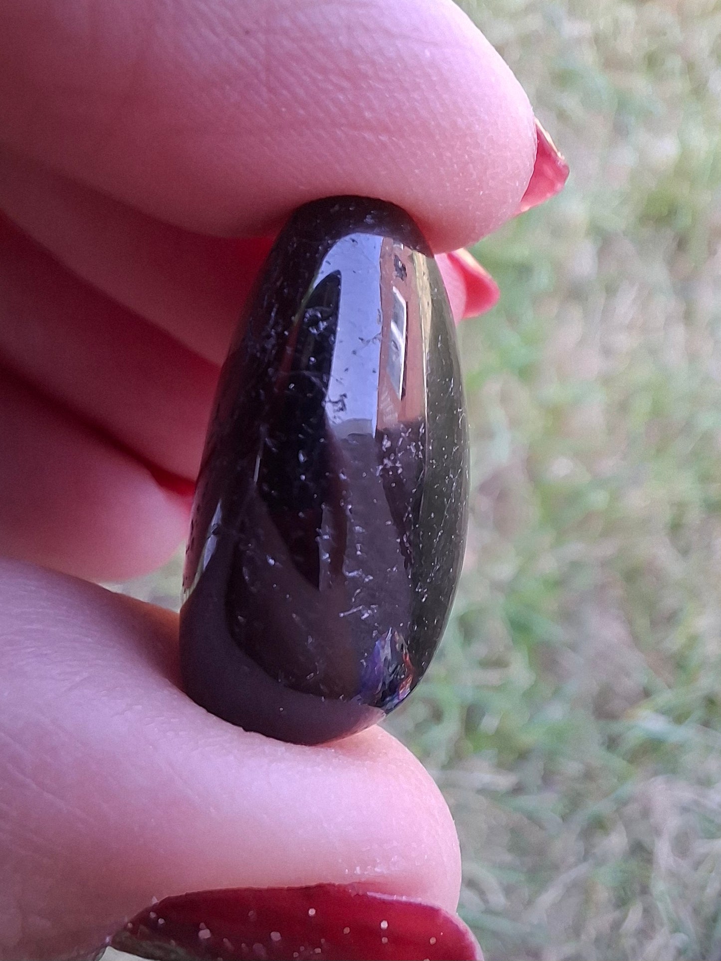 Black Tourmaline, Tumble Stone, Crystal (Ref: T223)