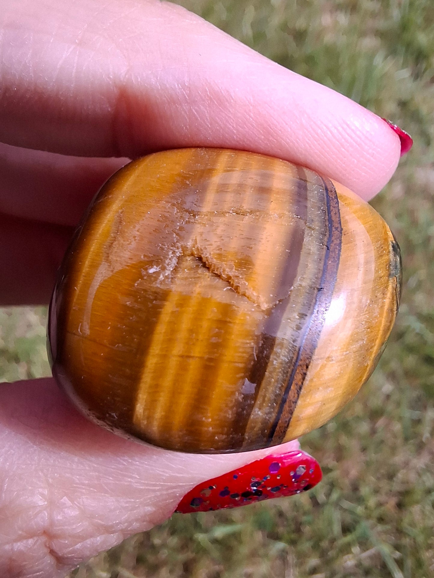 Tigers Eye, Tumble Stone, Crystal (Ref: T134)