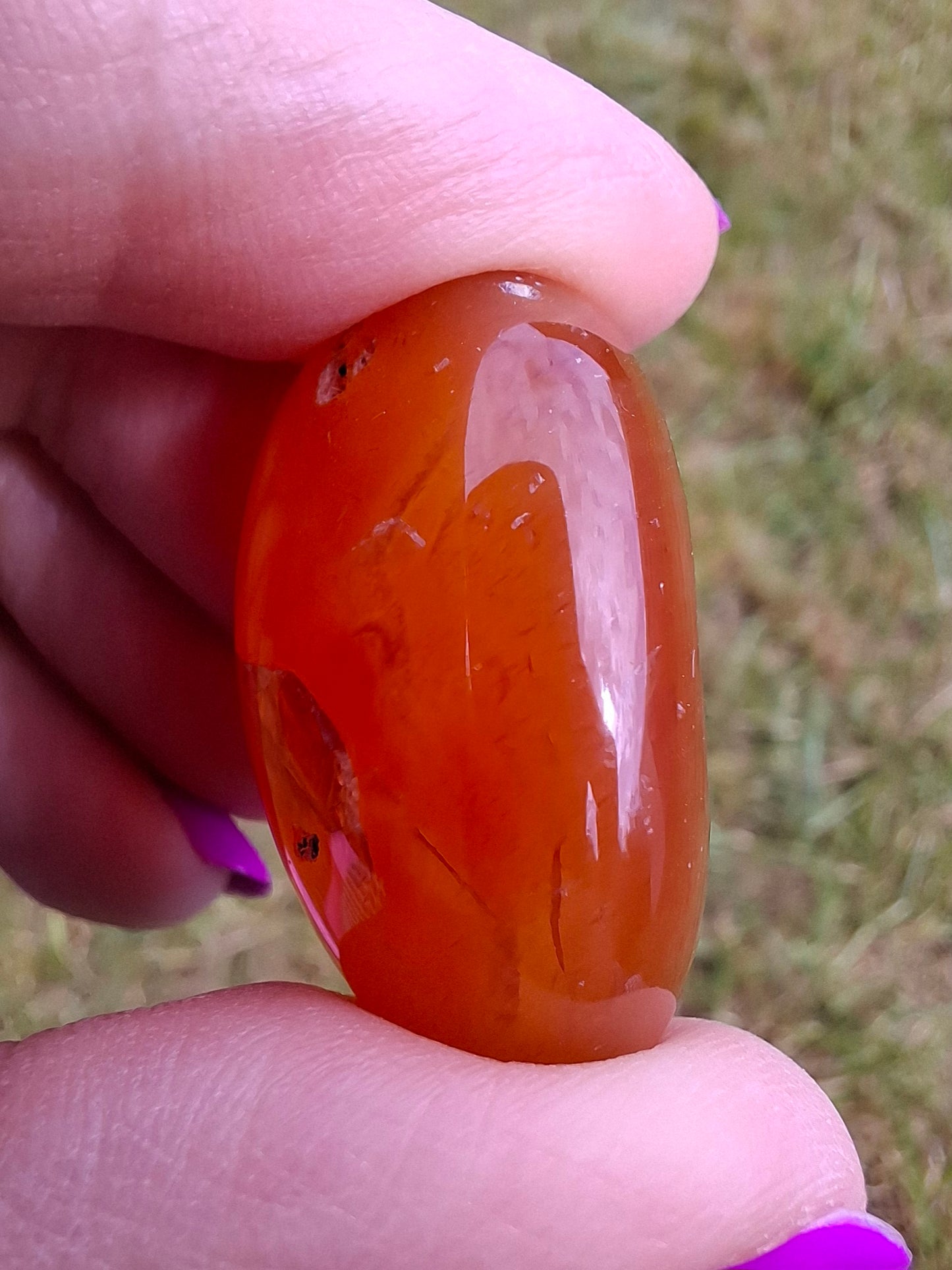 Carnelian, Tumble Stone, Crystal (Ref: T65)