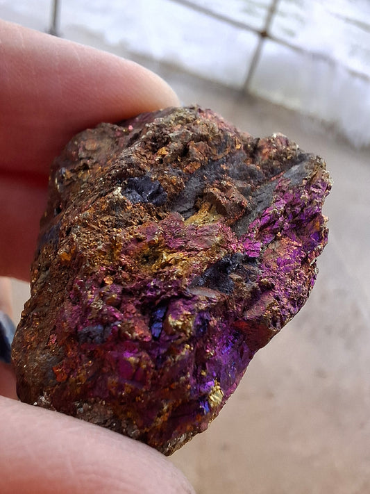Natural Peacock Ore / Chalcopyrite, Crystal (Ref: NPO4)
