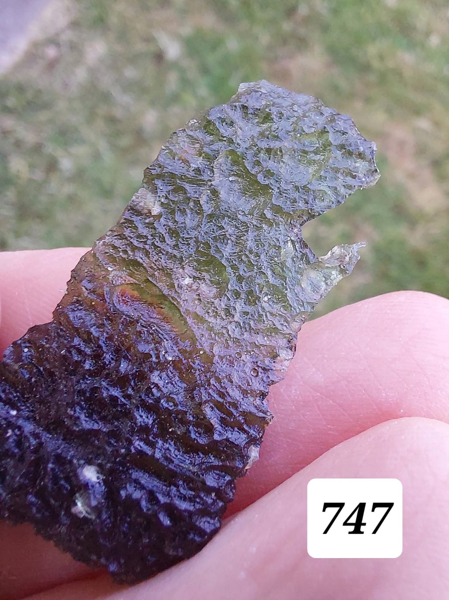 Moldavite Piece, MALY CHLUM, 5.57g, Tektite (Ref: 747)