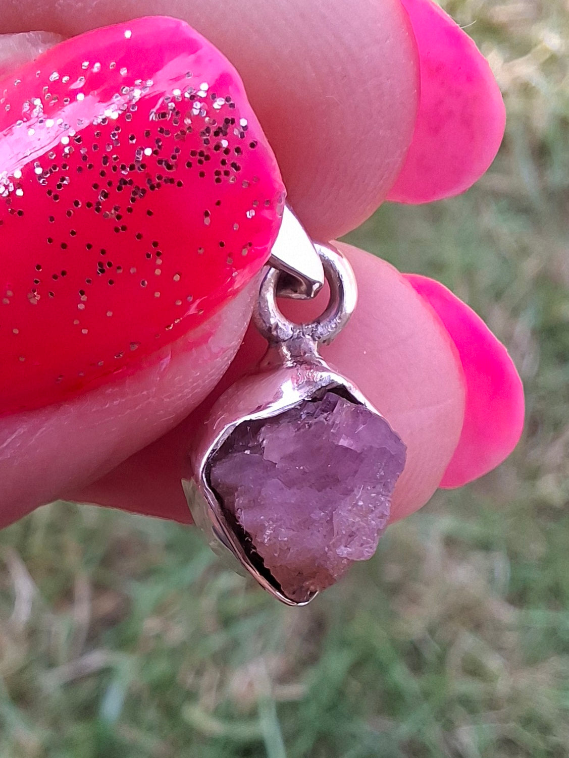 Pink Tourmaline Pendant, 925 Silver, Crystal (Ref: PT79)