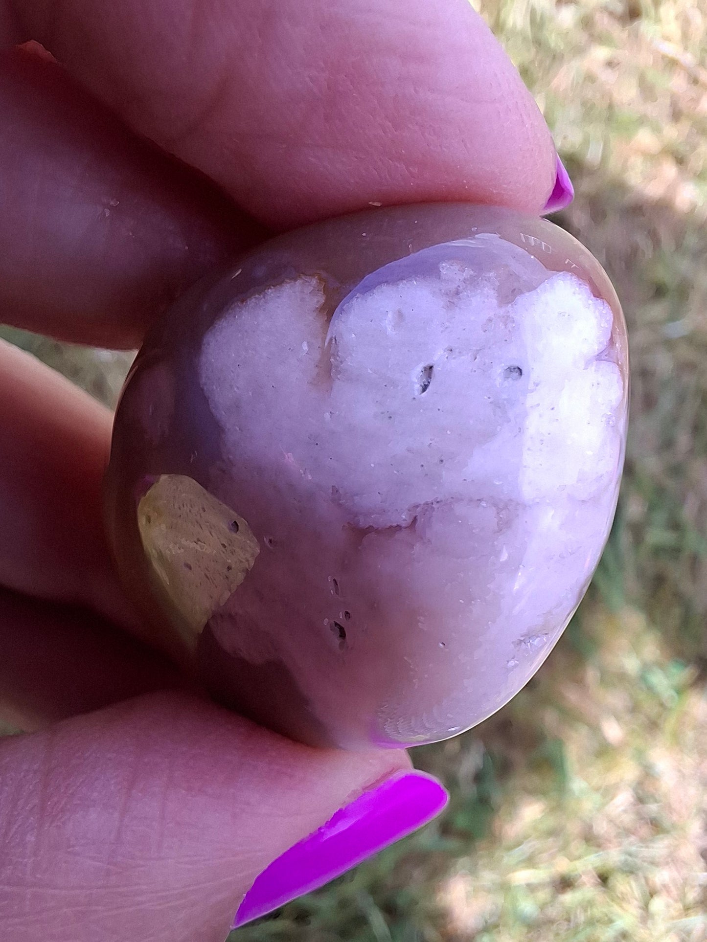 Flower Agate, Tumble Stone, Crystal (Ref: T75)