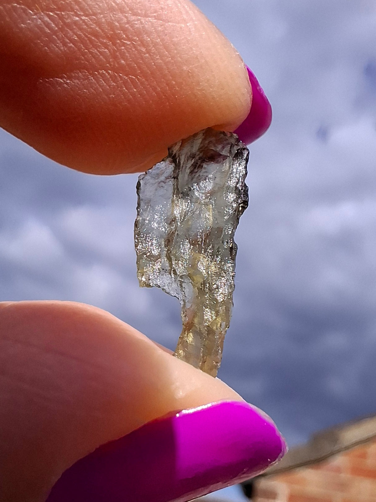 Moldavite small Piece, 0.27g, Tektite (Ref: 1433)
