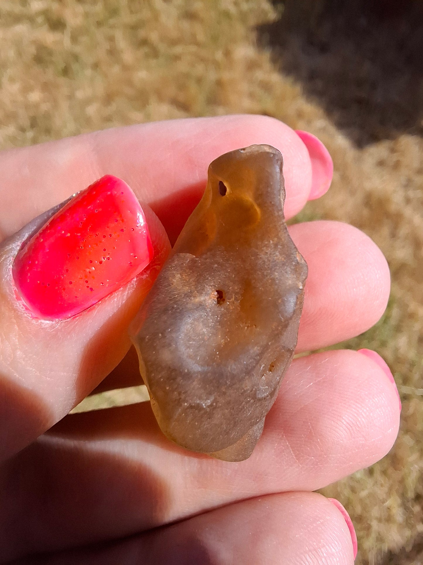 Libyan Desert Glass (darker) Piece, 10.25g, Tektite (Ref: L1368)