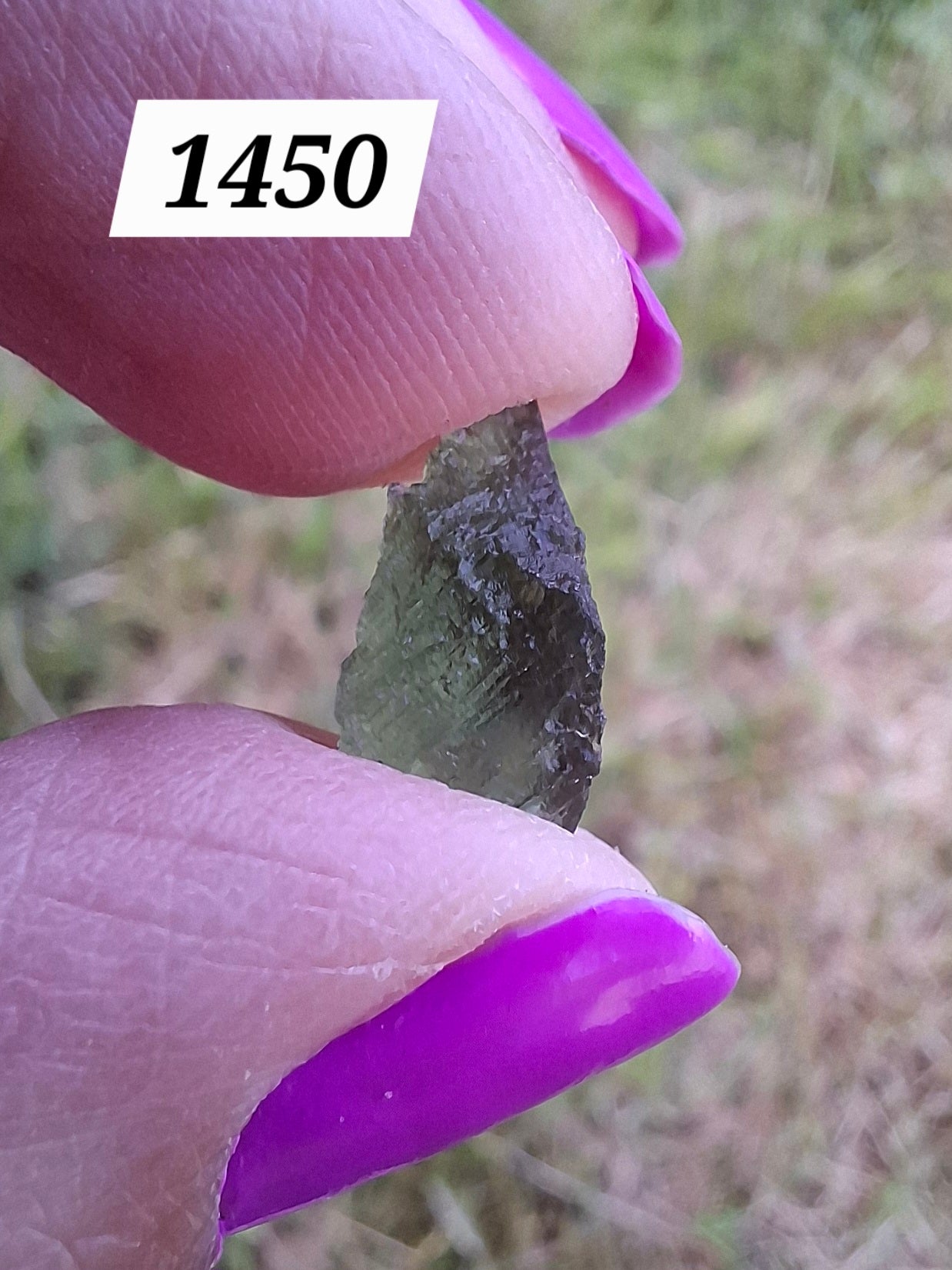 Moldavite Piece, 0.51g, Tektite (Ref: 1450)