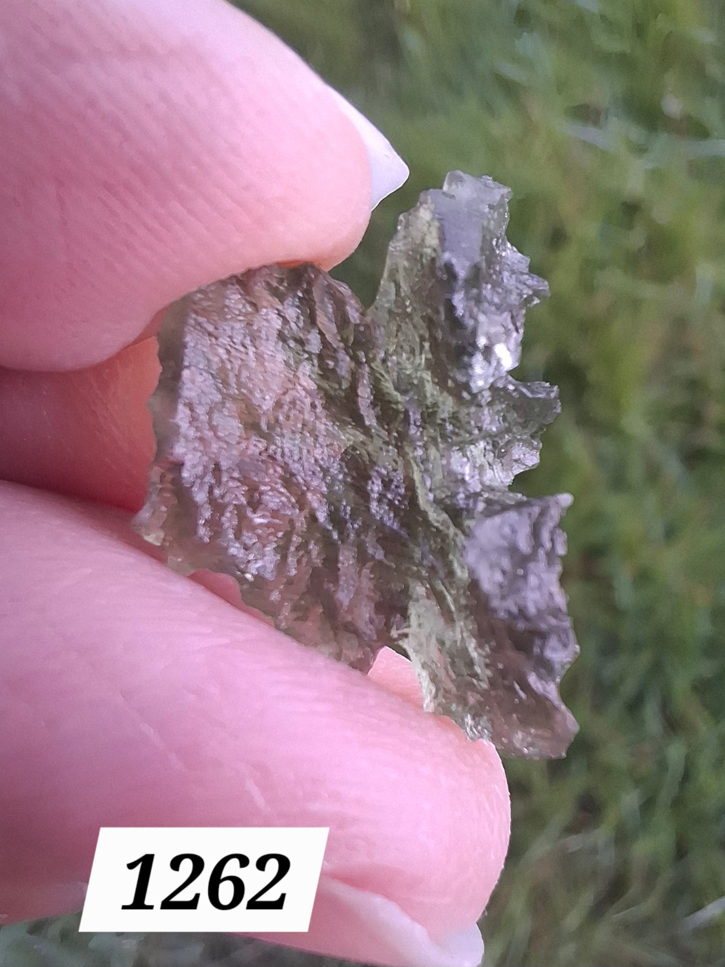 Moldavite Piece, JEZKOVNA BESEDNICE, 1.51g, Tektite (Ref: 1262)