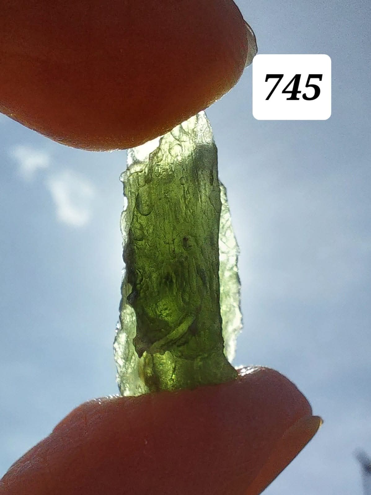 Moldavite Piece, ANGEL CHIME, 2.18g, Tektite (Ref: 745)