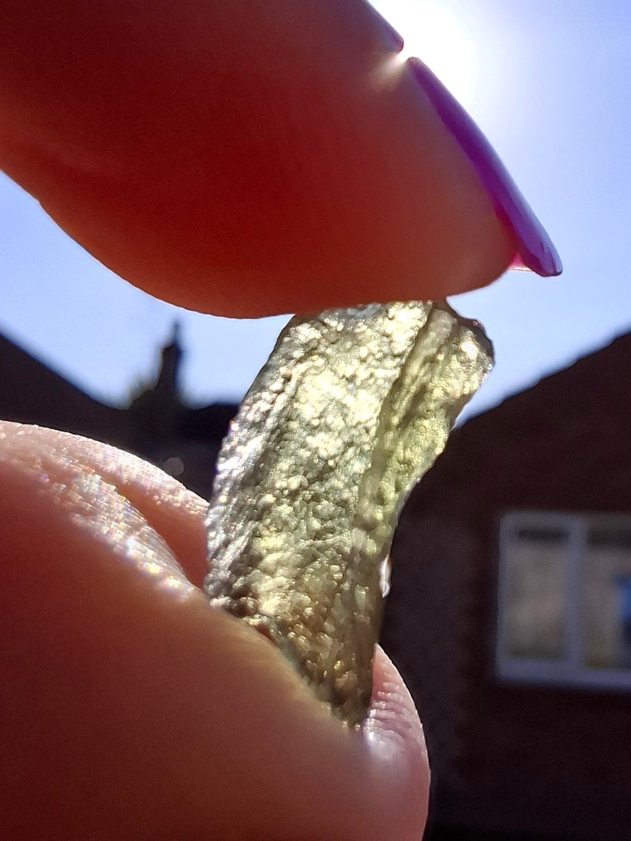 Moldavite Piece, 0.49g, Tektite (Ref: 1452)