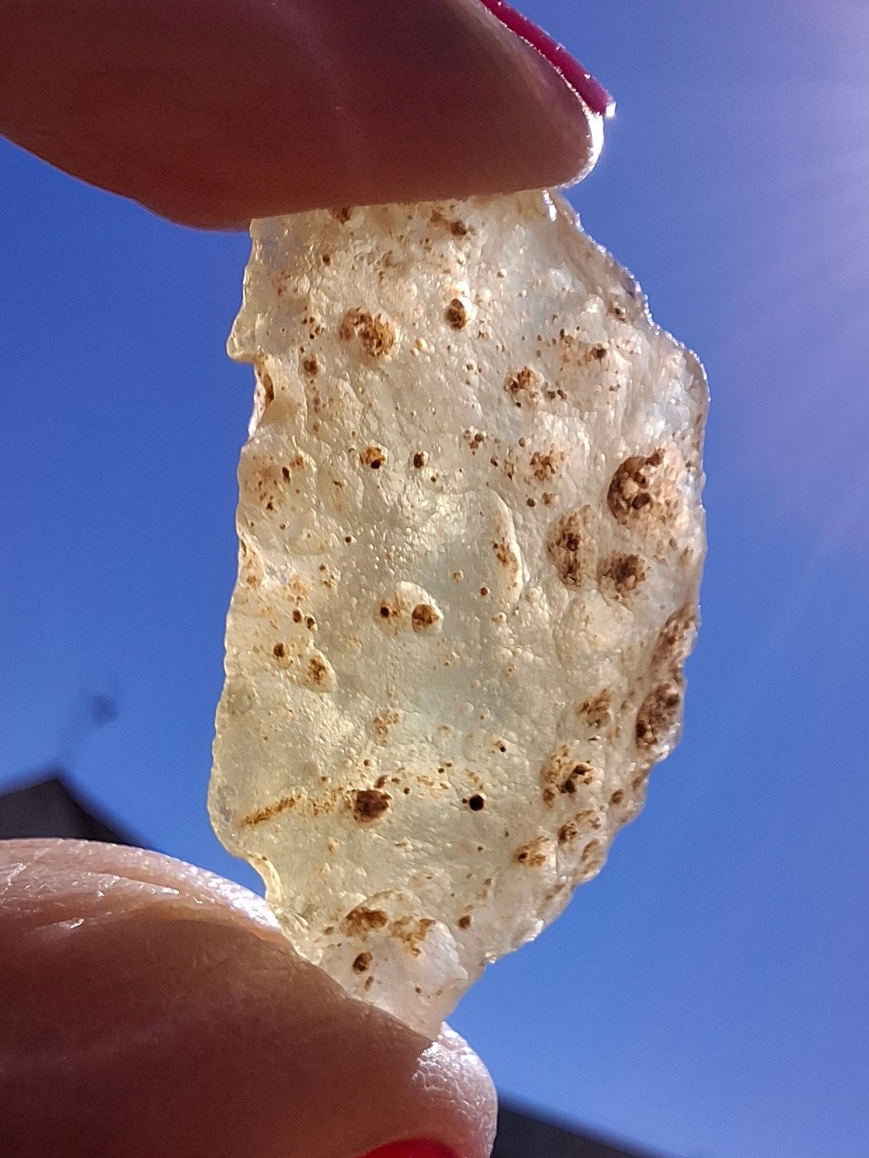 Libyan Desert Glass Piece 6.33g, Tektite