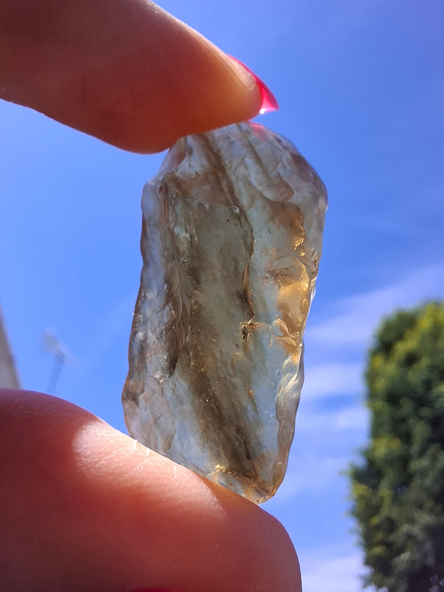 Libyan Desert Glass (darker) Piece, 8.76g, Tektite (Ref: L1367)