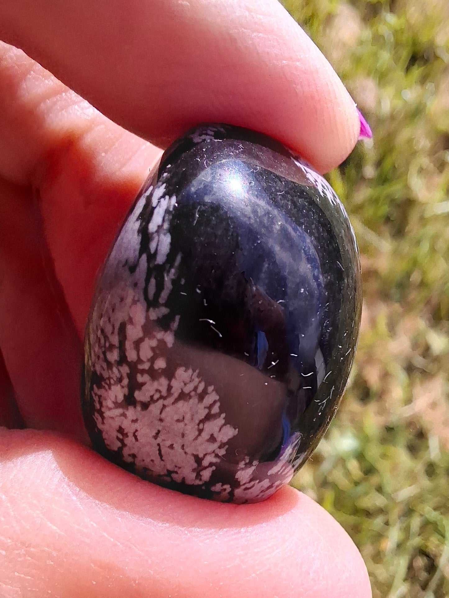 Snowflake Obsidian, Tumble Stone, Crystal (Ref: T98)