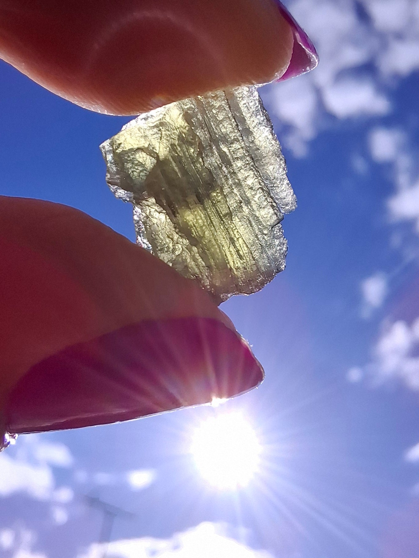 Moldavite Piece, 1.00g, Tektite (Ref: 1442)