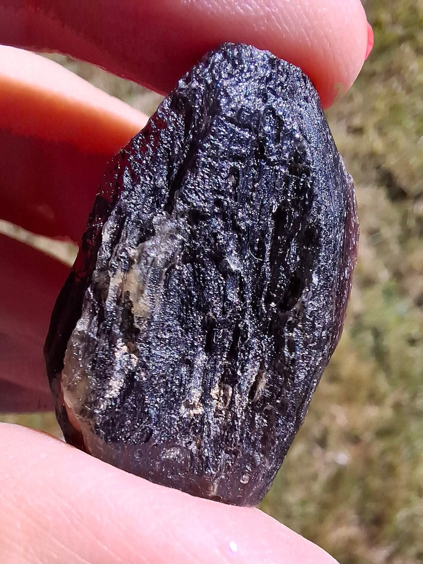 Moldavite Piece, JAKULE, 18.55g, Tektite (Ref: 1172)