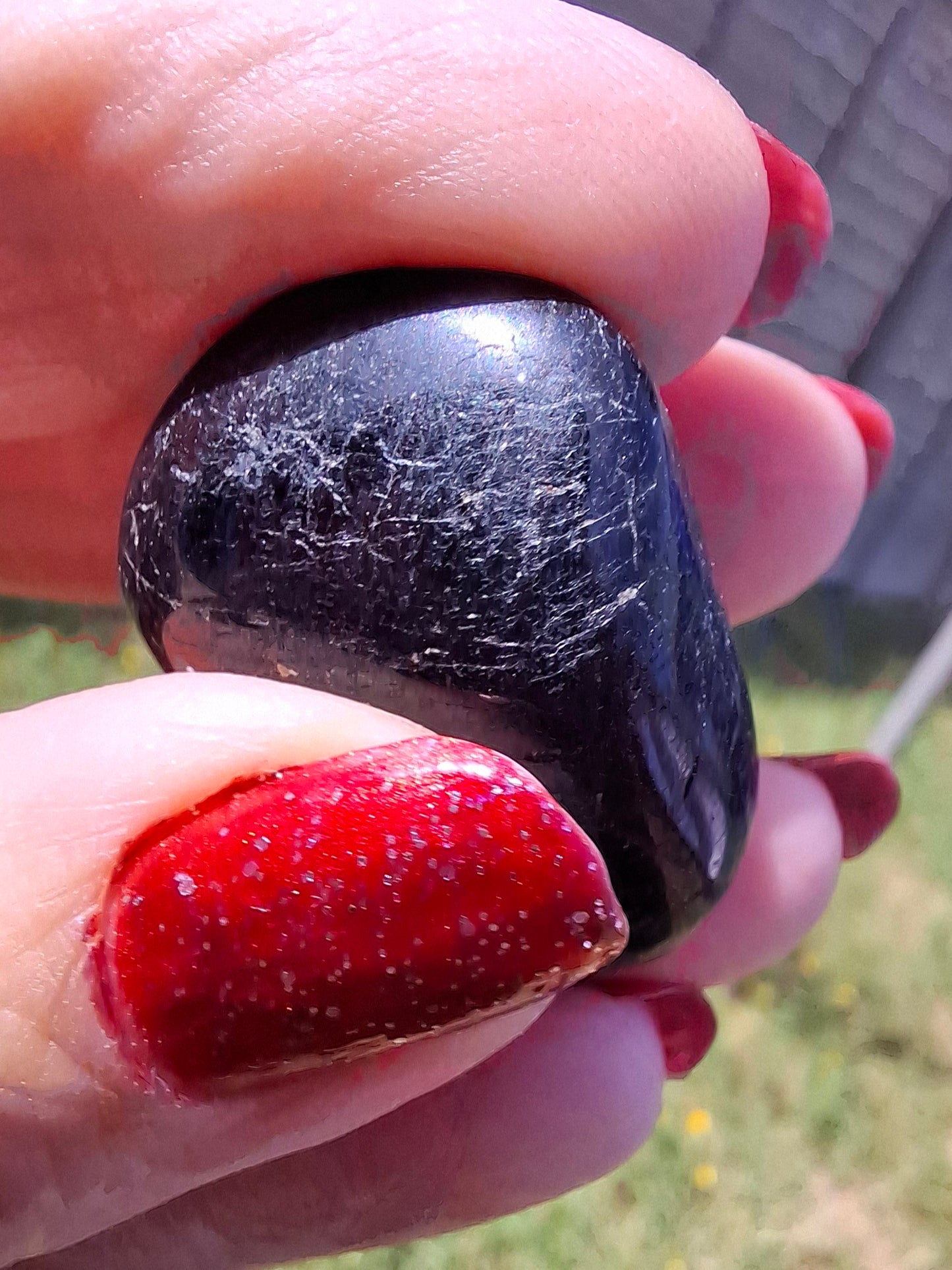 Black Tourmaline, Tumble Stone, Crystal (Ref: T221)