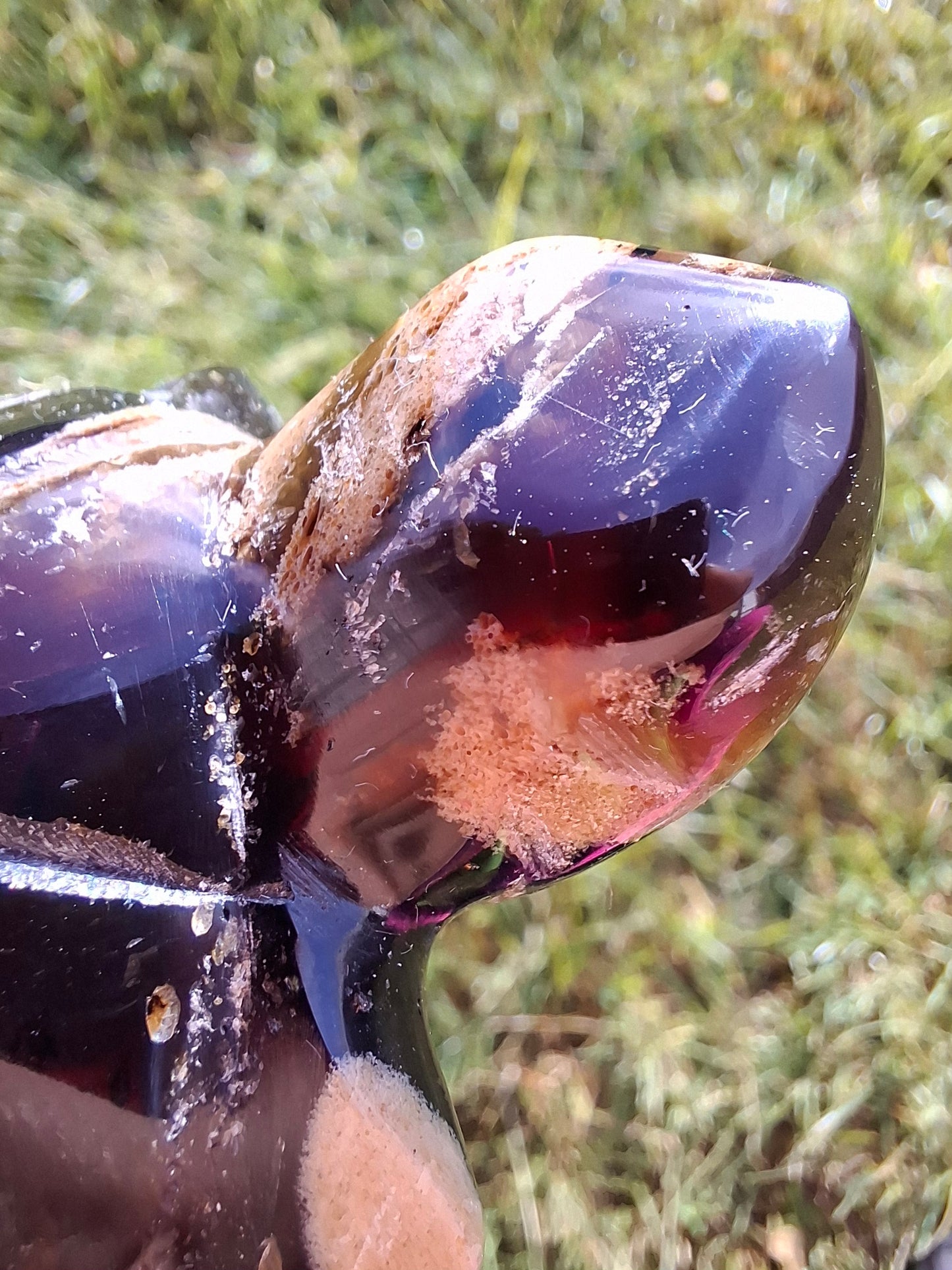 Red Amber Turtle, 50.00g, Carving, Fossil (Ref: TT6)