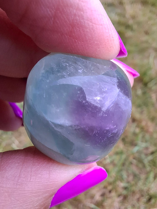 Fluorite, Tumble Stone, Crystal (Ref: T51)