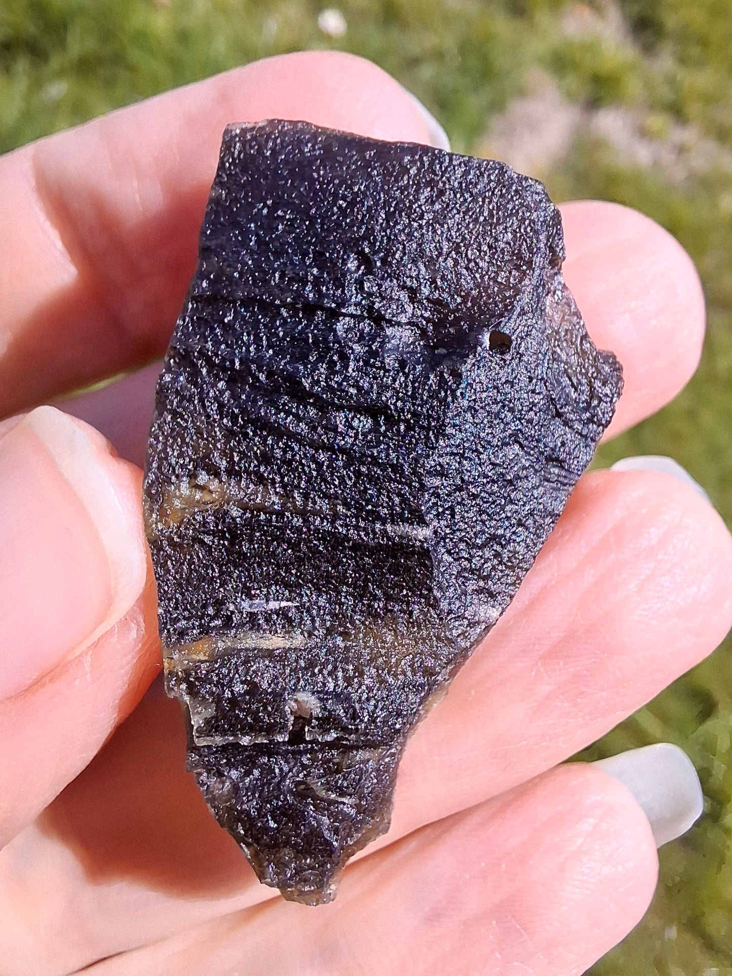 Moldavite Piece, JAKULE, 11.71g, Tektite (Ref: 1173)