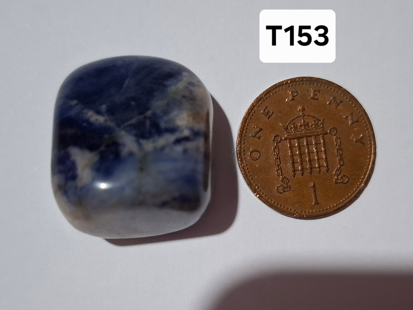 Sodalite, Tumble Stone, Crystal (Ref: T153)