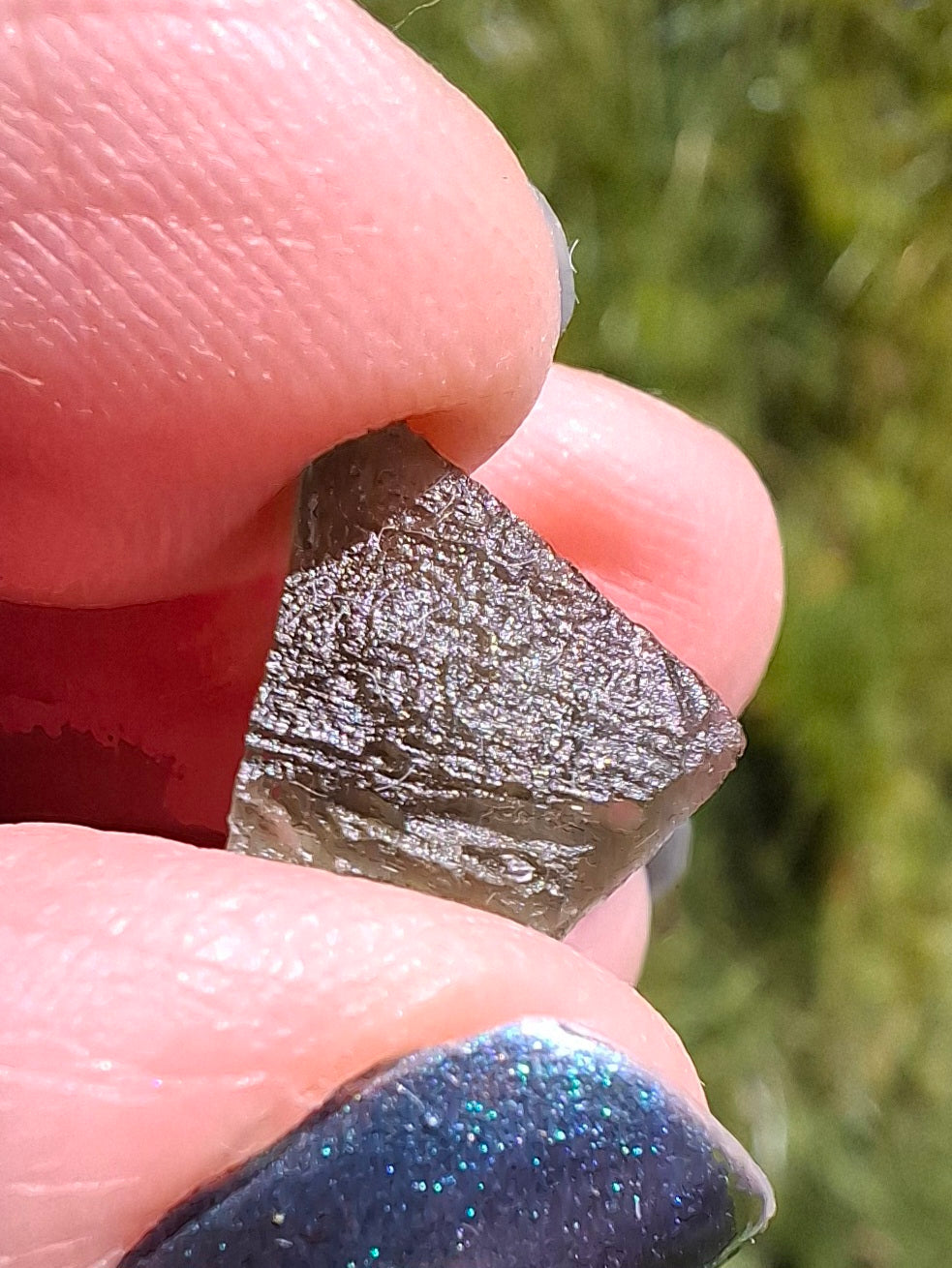 Moldavite Piece, 1.00g, Tektite (Ref: 1398)