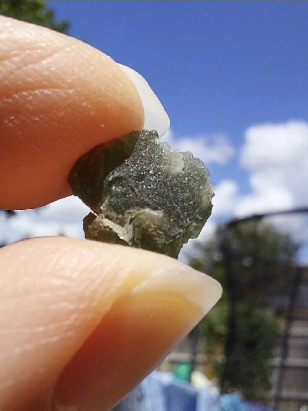 Moldavite Piece, 0.93g, Tektite (Ref: 775)