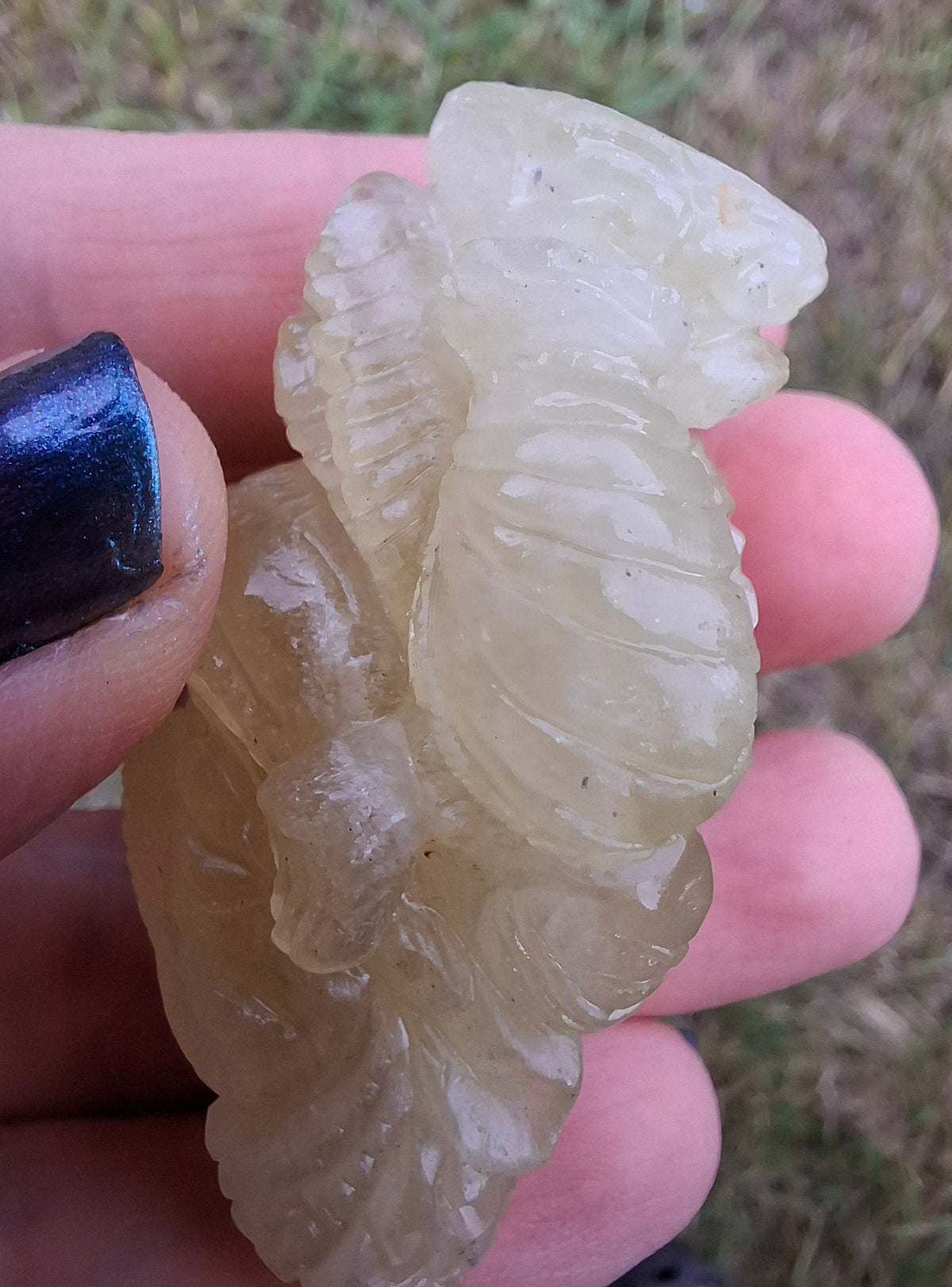 Libyan Desert Glass GANESHA craving, 31.21g, Tektite (Ref: Ganesha2)