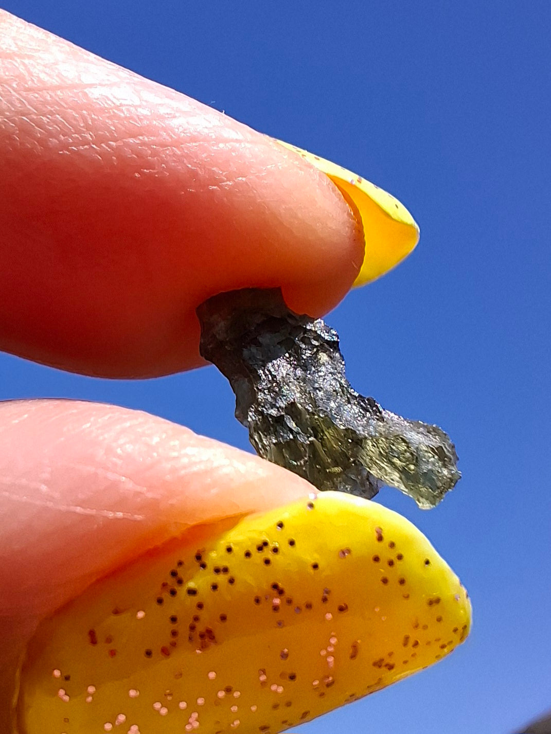 Moldavite small Piece, 0.34g, Tektite (Ref: 1476)