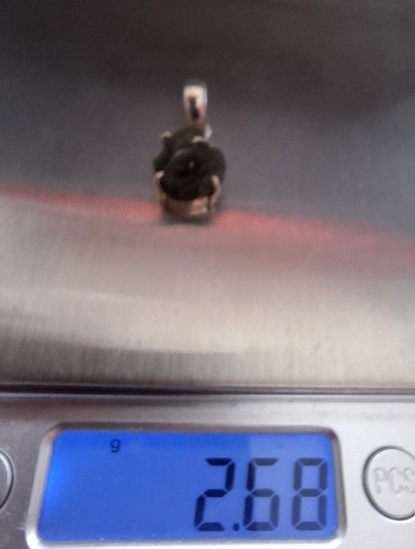 Moldavite Claw Pendant, 925 Silver, Tektite (Ref: P26)