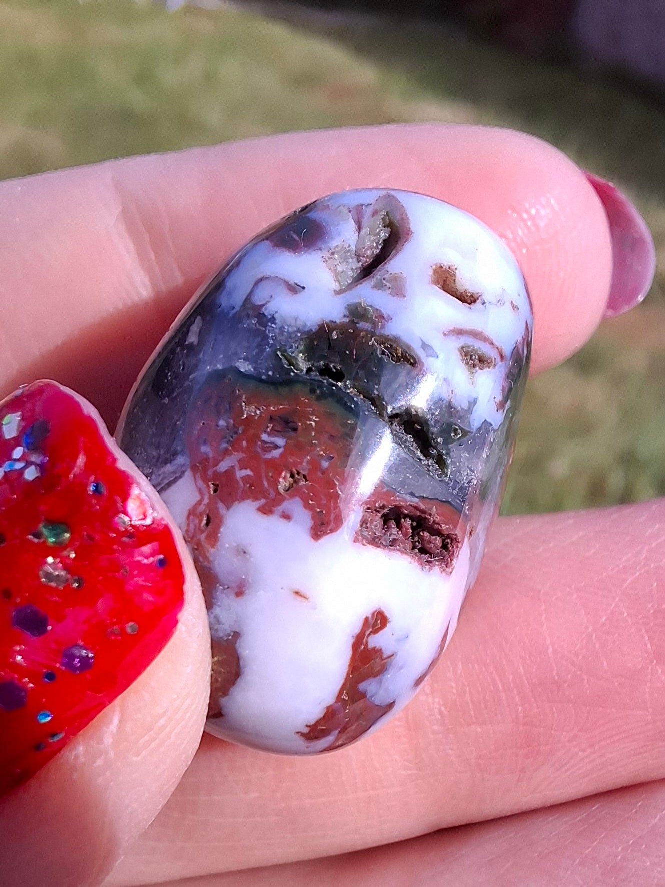 Ocean Jasper, Tumble Stone, Crystal (Ref: T198)