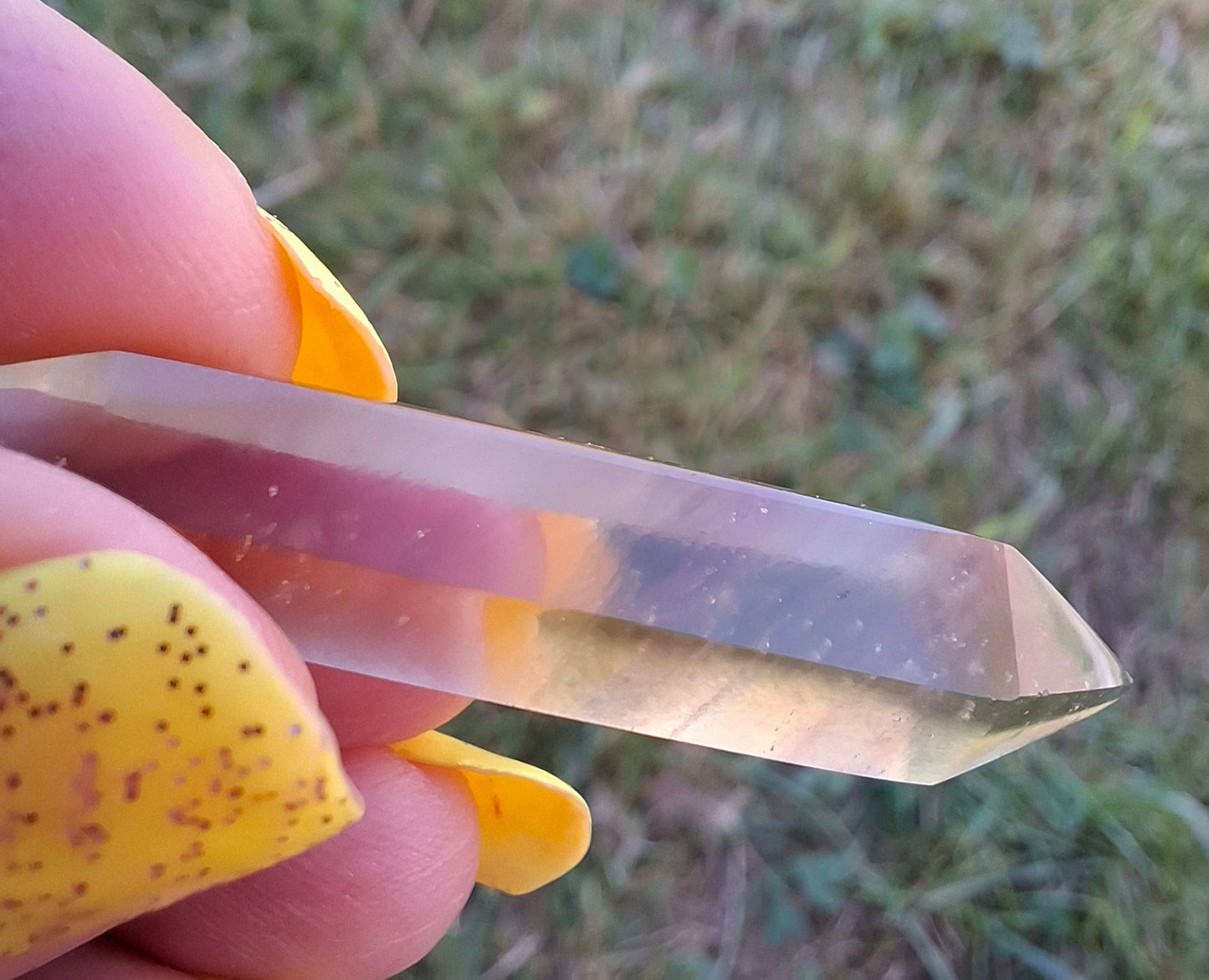 Libyan Desert Glass DT Carving, 4.71g, Tektite (Ref: LDT9)