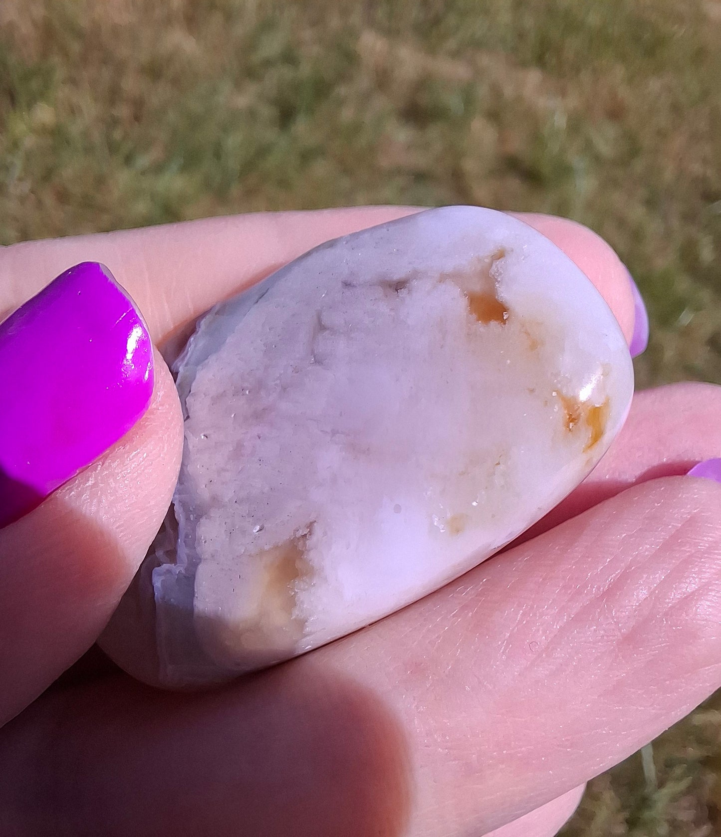 Flower Agate, Tumble Stone, Crystal (Ref: T77)